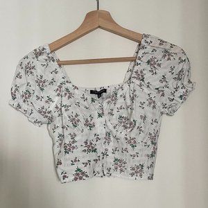 Verge Girl Floral Peasant Top